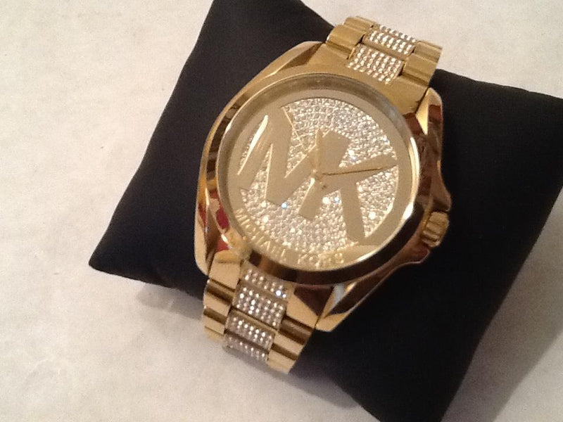 Michael Kors Bradshaw Gold Dial Gold Steel Strap Watch for Women - MK6487 Buy Now By Michael Kors