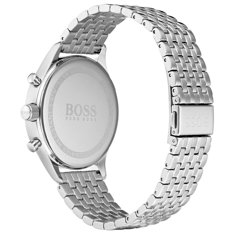 Shop Hugo Boss Companion Blue Dial Silver Steel Strap Watch for Men - 1513653 in USA
