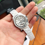 Coach Preston White Dial White Steel Strap Watch for Women - 14503464