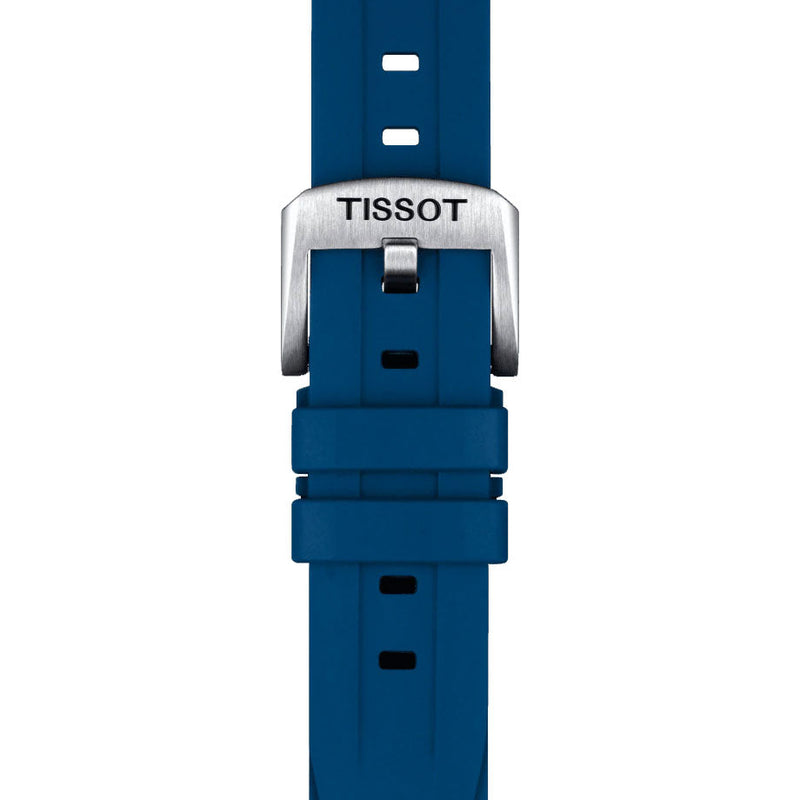 Tissot T Sport PRC 200 Chronograph Blue Rubber Strap Watch For Men - T114.417.17.047.00 Buy Now By Tissot
