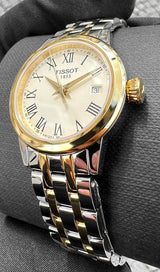 Tissot Classic Dream Lady Gold Dial Two Tone Steel Strap Watch For Women - T129.210.22.263.00 Buy Now By Tissot