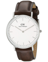 Daniel Wellington Classic Bristol Quartz White Dial Brown Leather Strap Watch For Men - DW00100023 Buy Now By Daniel Wellington