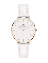 Daniel Wellington Petite Bondi White Dial White Leather Strap Watch for Women - DW00100189 Buy Now By Daniel Wellington