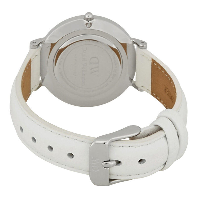 Daniel Wellington Petite Bondi White Dial White Leather Strap Watch For Women - DW00100190 Buy Now By Daniel Wellington
