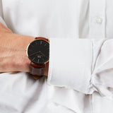 Daniel Wellington Classic St Mawes Black Dial Brown Leather Strap Watch For Men - DW00100124 Buy Now By Daniel Wellington