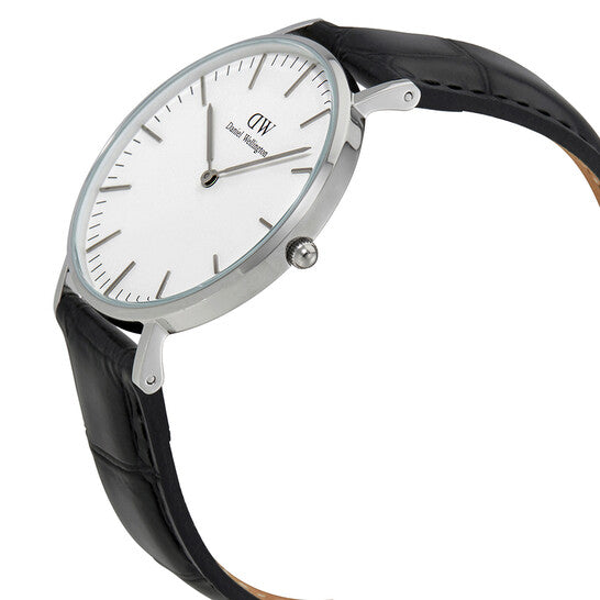 Daniel Wellington Classic Reading White Dial Black Leather Strap Watch For Women - DW00100058 Buy Now By Daniel Wellington