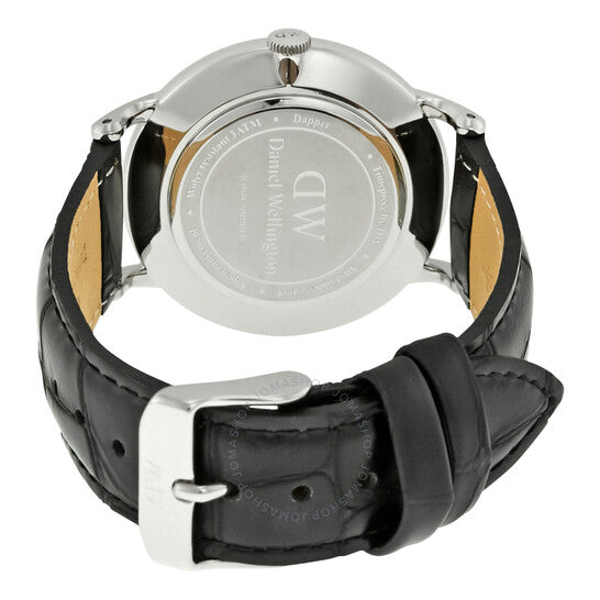Daniel Wellington Dapper Reading White Dial Black Leather Strap Watch For Men - DW00100108 Buy Now By Daniel Wellington