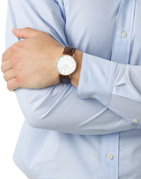 Daniel Wellington Classic Bristol White Dial Brown Leather Strap Watch For Men - DW00100009 Buy Now By Daniel Wellington