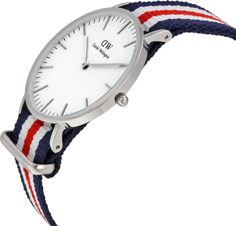 Daniel Wellington Classic Canterbury White Dial Two Tone NATO Strap Watch For Women - DW00100051 Buy Now By Daniel Wellington
