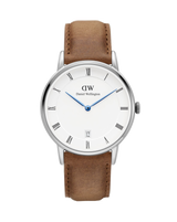 Daniel Wellington Dapper Durham Analog White Dial Brown Leather Strap Watch For Women - DW00100114 Buy Now By Daniel Wellington