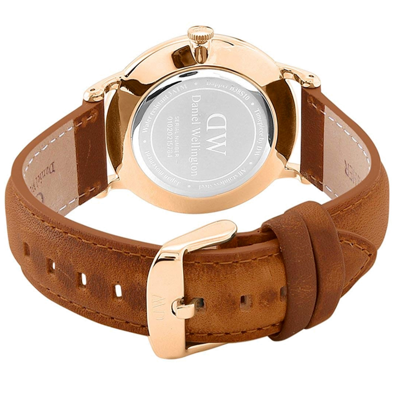 Daniel Wellington Dapper Durham White Dial Brown Leather Strap Watch For Men - DW00100115 Buy Now By Daniel Wellington