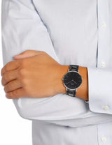 Daniel Wellington Classic Sheffield Black Dial Black Leather Strap Watch For Women - DW00100145 Buy Now By Daniel Wellington