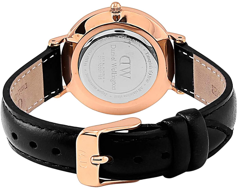 Daniel Wellington Classic Petite Sheffield White Dial Black Leather Strap Watch For Women - DW00100230 Buy Now By Daniel Wellington