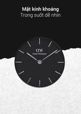 Daniel Wellington Classic Petite Sheffield Black Dial Black Leather Strap Watch For Women - DW00100236 Buy Now By Daniel Wellington