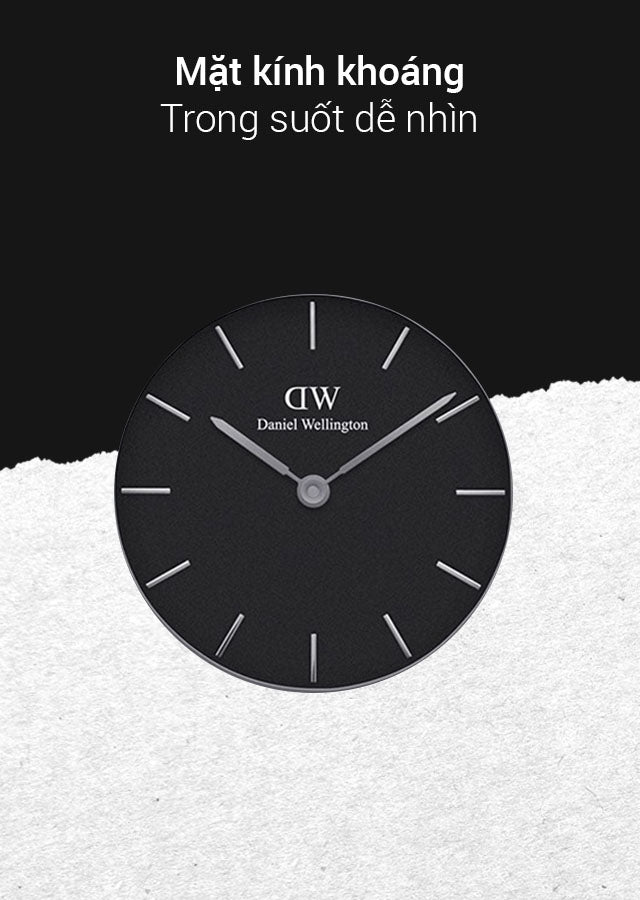 Daniel Wellington Classic Petite Sheffield Black Dial Black Leather Strap Watch For Women - DW00100236 Buy Now By Daniel Wellington