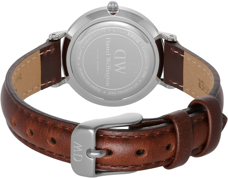 Daniel Wellington Petite White Dial Brown Leather Strap Watch For Women - DW00100243 Buy Now By Daniel Wellington