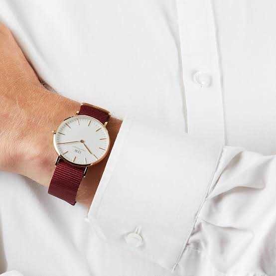 Daniel Wellington Classic Roselyn White Dial Red NATO Strap Watch For Women - DW00100271 Buy Now By Daniel Wellington