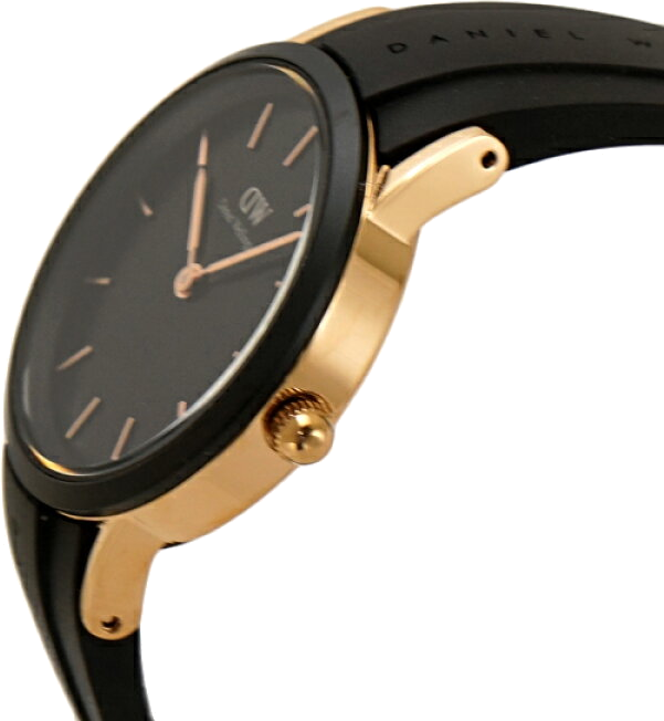Daniel Wellington Iconic Motion Black Dial Black Rubber Strap Watch For Men - DW00100425 Buy Now By Daniel Wellington