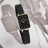 Daniel Wellington Quadro Ashfield Black Dial Black Mesh Strap Watch For Women - DW00100433 Buy Now By Daniel Wellington