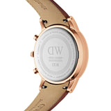 Daniel Wellington Iconic Chronograph Blue Dial Brown Leather Strap Watch For Men - DW00100639 Buy Now By Daniel Wellington