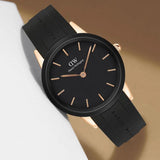 Daniel Wellington Iconic Motion Black Dial Black Rubber Strap Watch For Men - DW00100425 Buy Now By Daniel Wellington