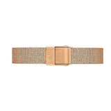 Daniel Wellington Petite Pressed Melrose Black Dial Rose Gold Mesh Strap Watch For Women - DW00100440 Buy Now By Daniel Wellington