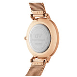 Daniel Wellington Petite Melrose Mother of Pearl Pink Dial Pink Mesh Strap Watch For Women - DW00100513 Buy Now By Daniel Wellington