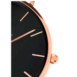 Daniel Wellington Petite Sheffield Black Dial Black Leather Strap Watch For Women - DW00100168 Buy Now By Daniel Wellington