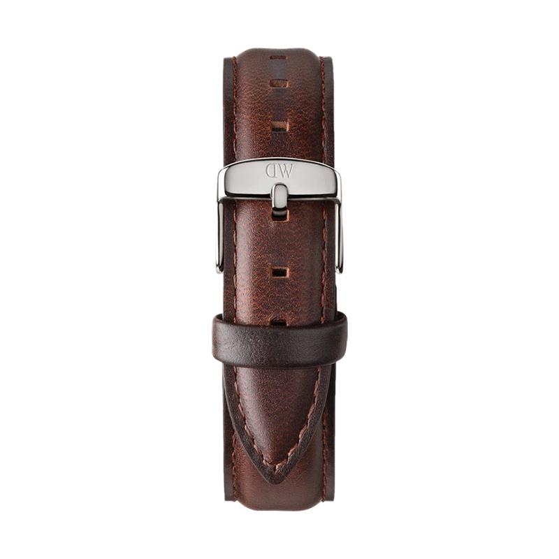 Daniel Wellington Classic Bristol Black Dial Brown Leather Strap Watch For Men - DW00100143