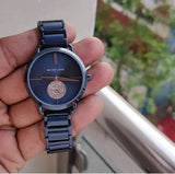 Michael Kors Portia Blue Dial Blue Stainless Steel Strap Watch for Women - MK3680 Buy Now By Michael Kors