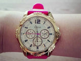 Guess Intrepid White Dial Two Tone Silicon Strap Watch For Women - W0325L3 Buy Now By Guess