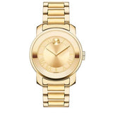 Shop Movado Bold Gold Dial Gold Steel Strap Watch for Women - 3600323 in USA