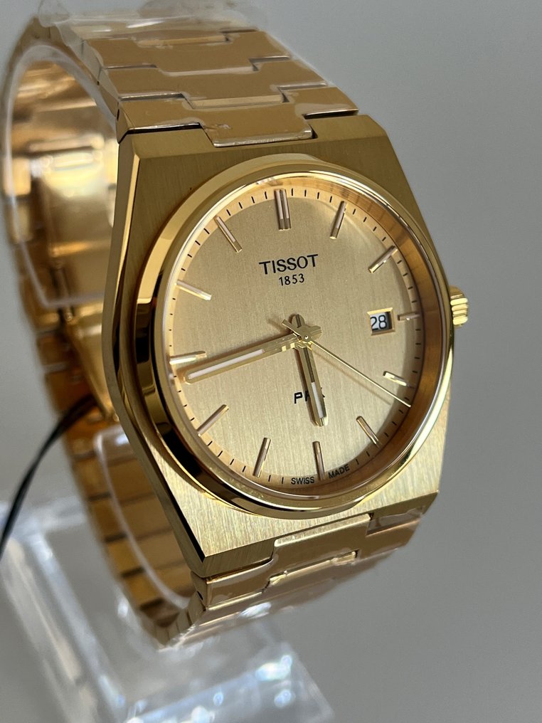 Tissot PRX Champagne Yellow Gold Dial Gold Steel Strap Watch for Men - T137.410.33.021.00 Buy Now By Tissot