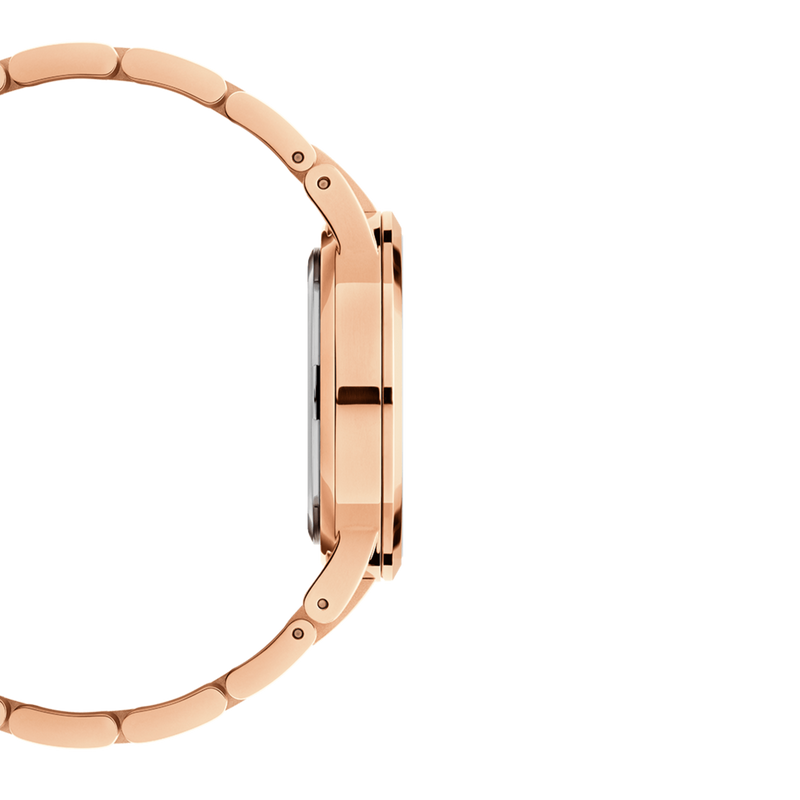 Daniel Wellington Iconic Link Grey Dial Rose Gold Steel Strap Watch For Women - DW00100336 Buy Now By Daniel Wellington