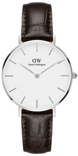 Daniel Wellington Classic Petite Reading White Dial Black Leather Strap Watch For Women - DW00100241 Buy Now By Daniel Wellington
