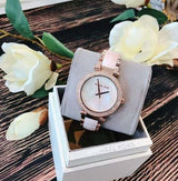 Michael Kors Parker Mother of Pearl Pink Dial Two Tone Steel Strap Watch for Women - MK6402 Buy Now By Michael Kors