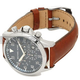 Michael Kors Gage Chronograph Blue Dial Brown Leather Strap Watch For Men - MK8362 Buy Now By Michael Kors