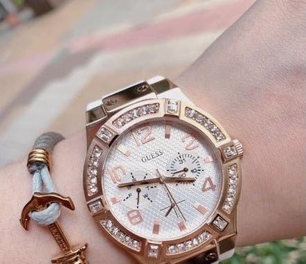 Guess Diamonds White Dial White Rubber Strap Watch For Women - W0426L1 Buy Now By Guess