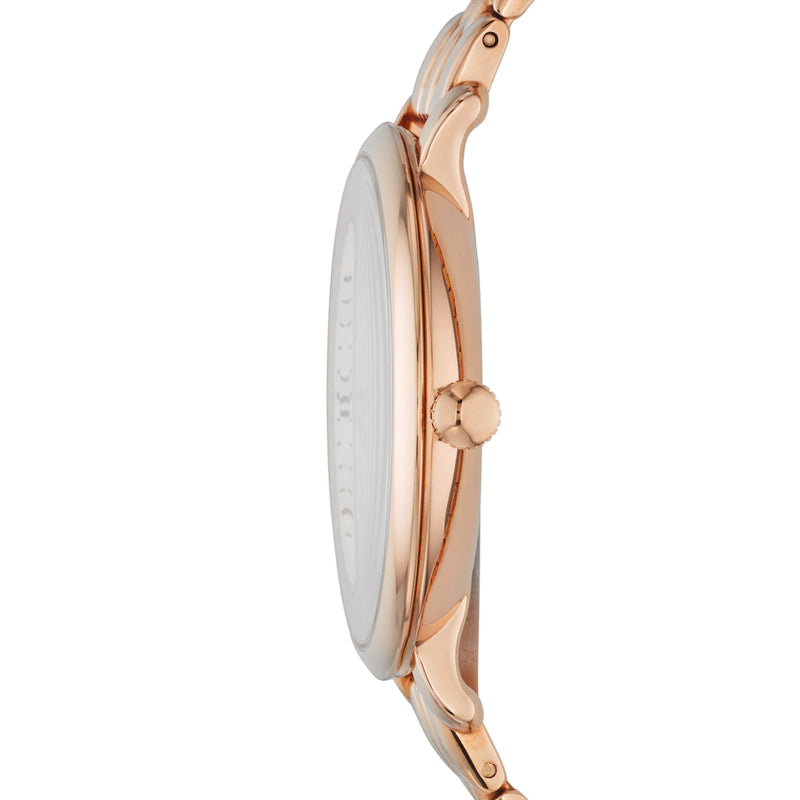 Fossil Jacqueline Rose Gold Dial Rose Gold Steel Strap Watch for Women - ES3435 Buy Now By Fossil