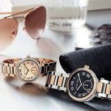 Michael Kors Skylar Black Dial Two Tone Steel Strap Watch for Women - MK5957 Buy Now By Michael Kors