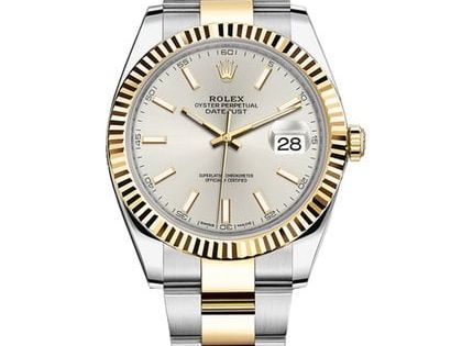 Shop Rolex Datejust 41 Oyster White Dial Two Tone Oystersteel & Yellow Gold Strap Watch for Men - M126333-0015 in USA