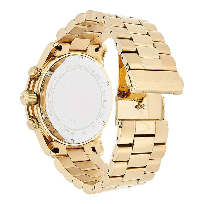 Michael Kors Runway Gold Dial Gold Steel Strap Watch for Men - MK8077 Buy Now By Michael Kors