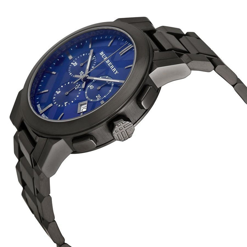 Burberry The City Navy Blue Dial Black Steel Strap Watch for Men - BU9365 Buy Now By Burberry