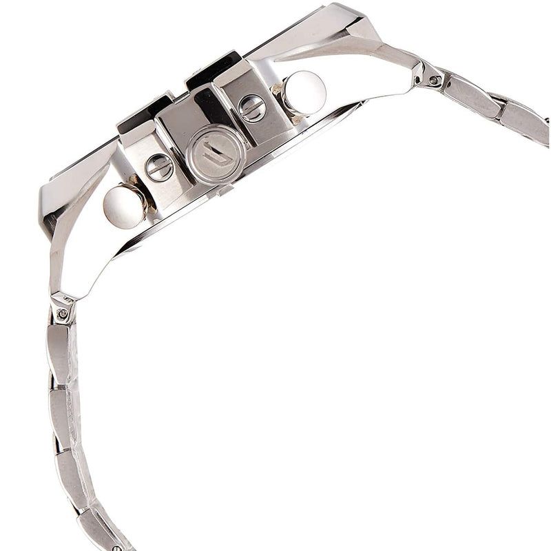 Diesel Mega Chief Chronograph Black Dial Silver Steel Strap Watch For Men - DZ4308 Buy Now By Diesel