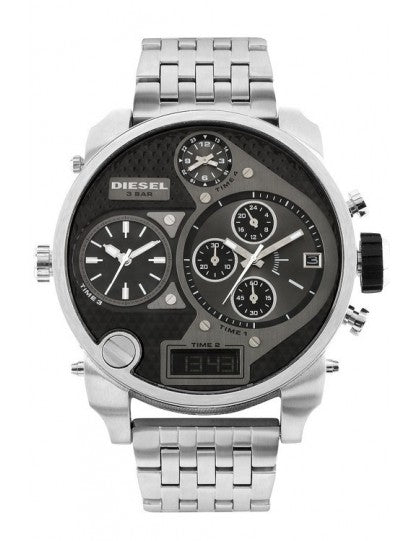 Diesel Mr Daddy 1.0 Black Dial Stainless Steel Stainless Watch For Men - DZ7221 Buy Now By Diesel
