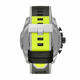 Diesel Mega Chief Chronograph Black Dial Grey Nylon Strap Watch For Men - DZ4523 Buy Now By Diesel