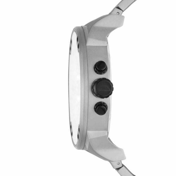 Diesel Mr. Daddy Chronograph Silver Dial Silver Steel Strap Watch For Men - DZ7421 Buy Now By Diesel