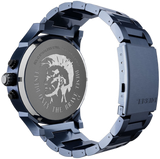 Shop Diesel Daddy 2.0 Chronograph Quartz Grey Dial Blue Steel Strap Watch For Men - DZ7414 in USA