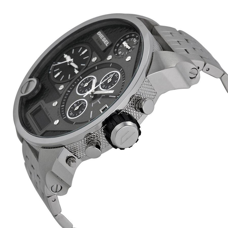 Diesel Mr Daddy 1.0 Gray Dial Gray Stainless Steel Watch For Men - DZ7247 Buy Now By Diesel