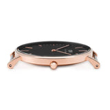 Daniel Wellington Classic Dover Black Dial White Nylon Strap Watch For Women - DW00100310 Buy Now By Daniel Wellington